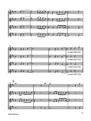 Swing Quartets - Bert Lochs - Partition - Saxophone